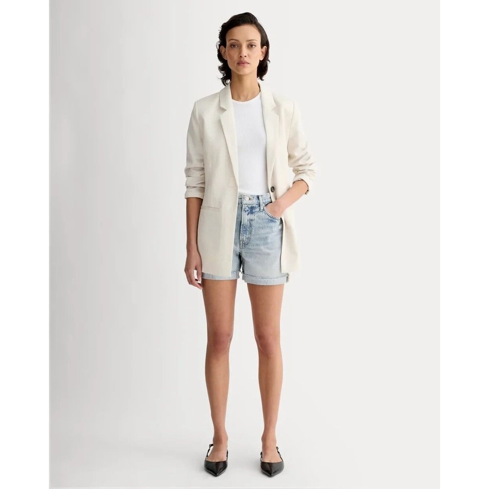 EVERLANE The Cheeky Denim Short 23 Light Blue Wash Cotton High Rise NEW B84